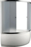 Акриловая ванна Aquanet Capri 00205345 L 170x110 см, угловая, левая, пристенная, белая, асимметричная, с каркасом, с сиденьем