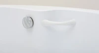 Акриловая ванна Aquanet Capri 00205345 L 170x110 см, угловая, левая, пристенная, белая, асимметричная, с каркасом, с сиденьем