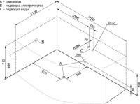 Акриловая ванна Aquanet Capri 00205345 L 170x110 см, угловая, левая, пристенная, белая, асимметричная, с каркасом, с сиденьем