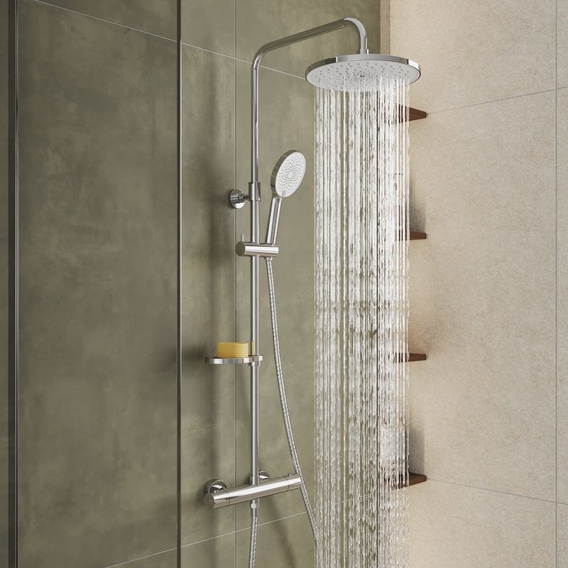 Душевая стойка Milardo Ideal Spa ILSSBTHM89 хром глянцевый