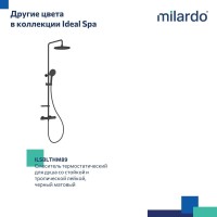 Душевая стойка Milardo Ideal Spa ILSSBTHM89 хром глянцевый
