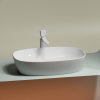 Накладная раковина Ceramicanova Element CN6049 белая глянцевая