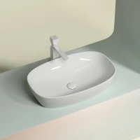 Накладная раковина Ceramicanova Element CN6049 белая глянцевая