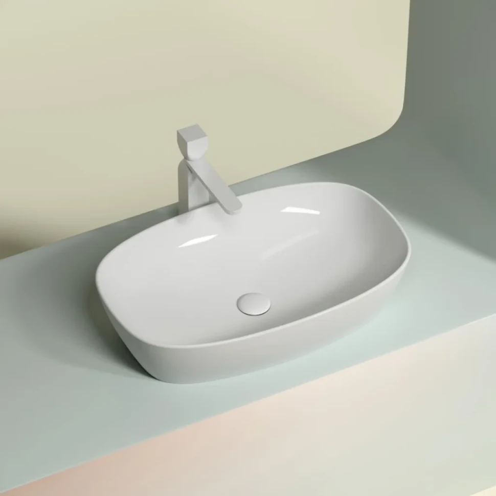 Накладная раковина Ceramicanova Element CN6049 белая глянцевая