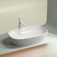 Накладная раковина Ceramicanova Element CN6049 белая глянцевая