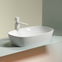 Накладная раковина Ceramicanova Element CN6049 белая глянцевая