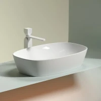 Накладная раковина Ceramicanova Element CN6049 белая глянцевая