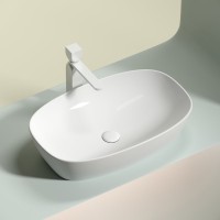 Накладная раковина Ceramicanova Element CN6049 белая глянцевая