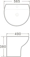 Раковина SantiLine SL-4020 белая