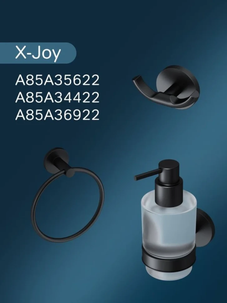 Ершик для унитаза AM.PM X-Joy A85A33322 черный