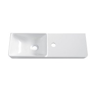 Тумба с раковиной Belux Даллас 60 L напольная, белая глянцевая