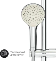 Акриловая ванна AM.PM Gem 170x70 см, пристенная, белая, с каркасом