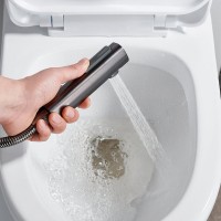 Гигиенический душ Shevanik S6105T-1 со смесителем, оружейная сталь