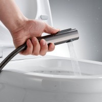 Гигиенический душ Shevanik S6105T-1 со смесителем, оружейная сталь