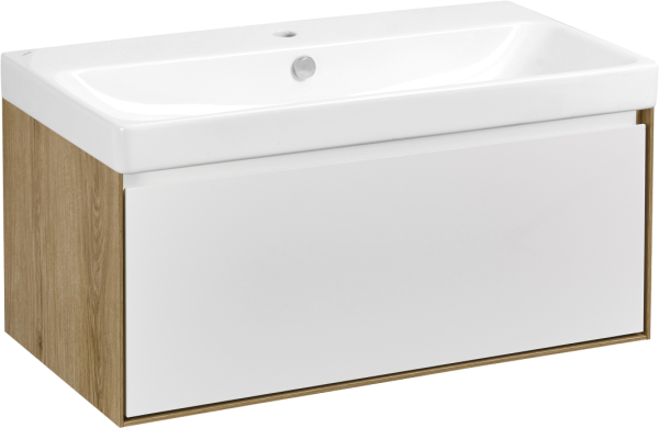 Тумба с раковиной AQUATON Либерти 90 раковина Адриана 90