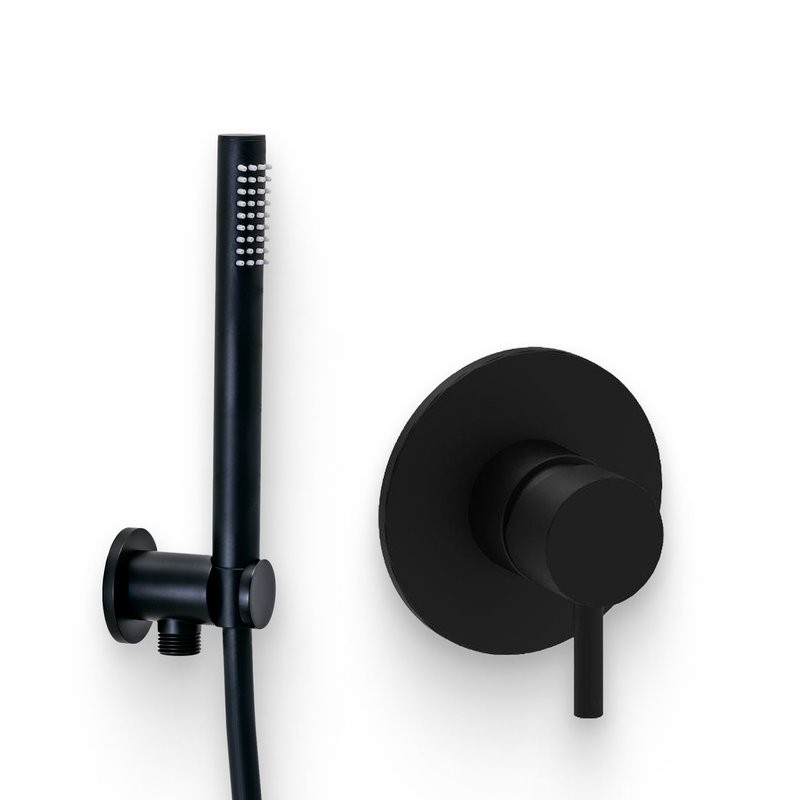 Душевой комплект Смеситель Paffoni Light LIG011NO С ВНУТРЕННЕЙ ЧАСТЬЮ + Гарнитур Master ZDUP094NO