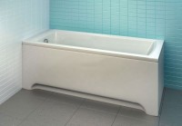 Акриловая ванна Ravak Domino Plus  5В1 70508015 170x75 см, встраиваемая, белая, с каркасом, с экраном, со сливом-переливом
