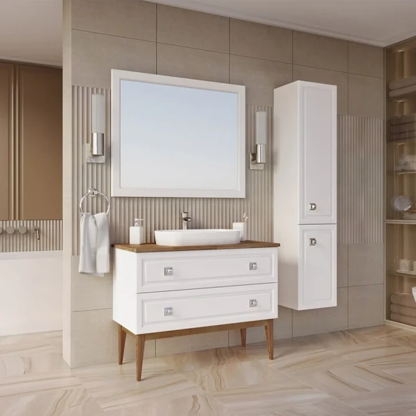 Мебель для ванной комнаты ASB-Woodline Каталина 100 слоновая кость