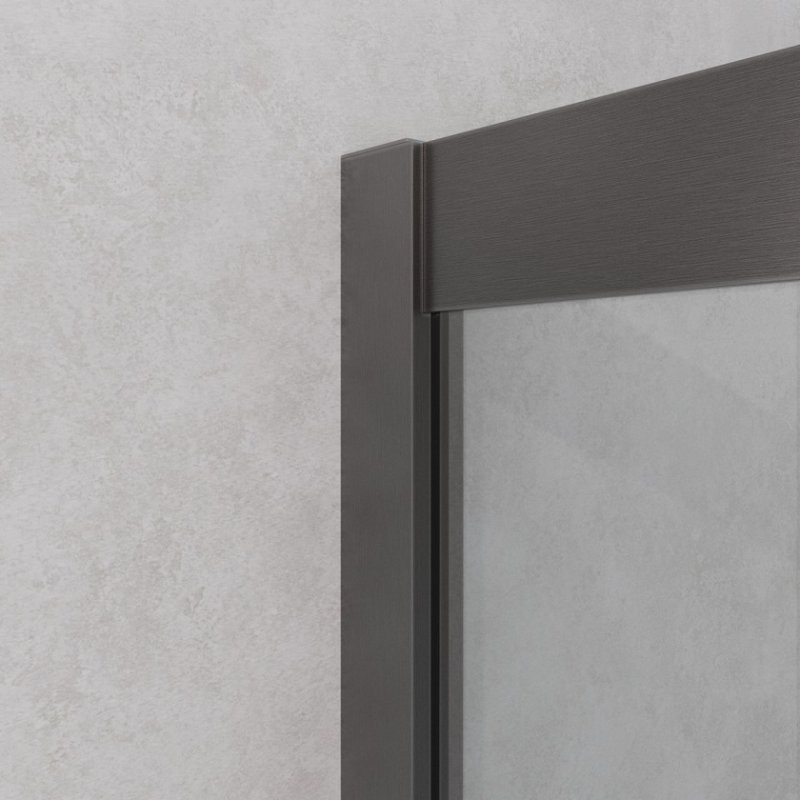 Душевой уголок Cezares Relax RELAX-304-A-2-90-C-GM 90x90, профиль оружейная сталь