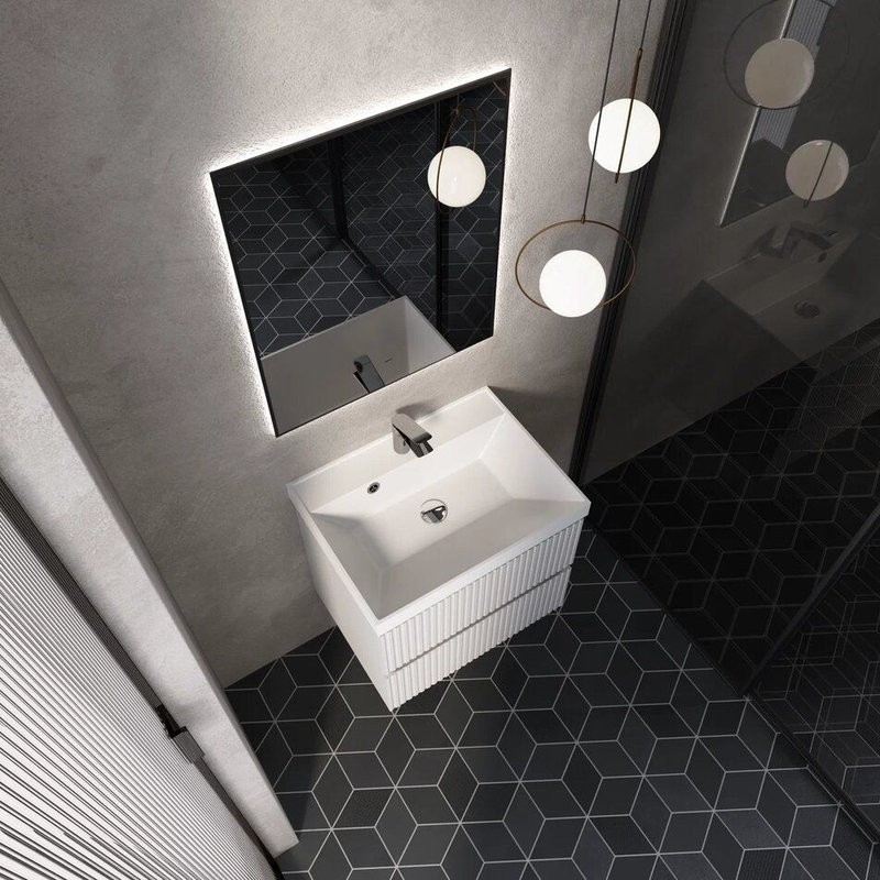 Тумба под раковину для ванной AQUAme S1 60 белая