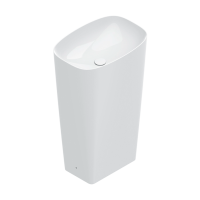 Раковина напольная Catalano Green 0428550001 55 глянцевая белая, прямоугольная, моноблок