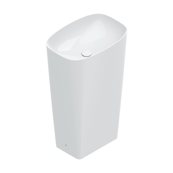 Раковина напольная Catalano Green 0428550001 55 глянцевая белая, прямоугольная, моноблок