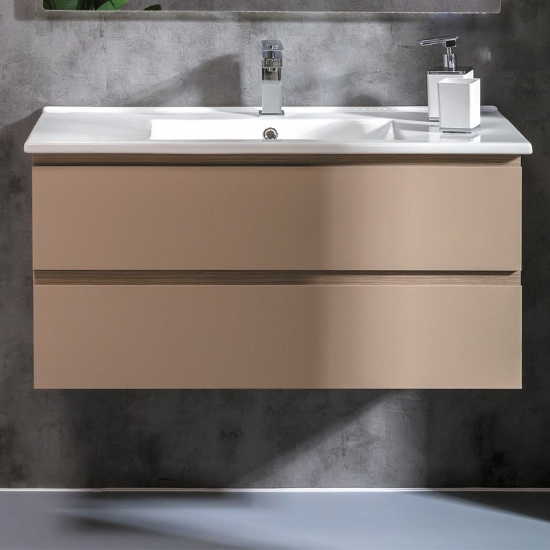 Тумба с раковиной Armadi Art Capolda 100 latte