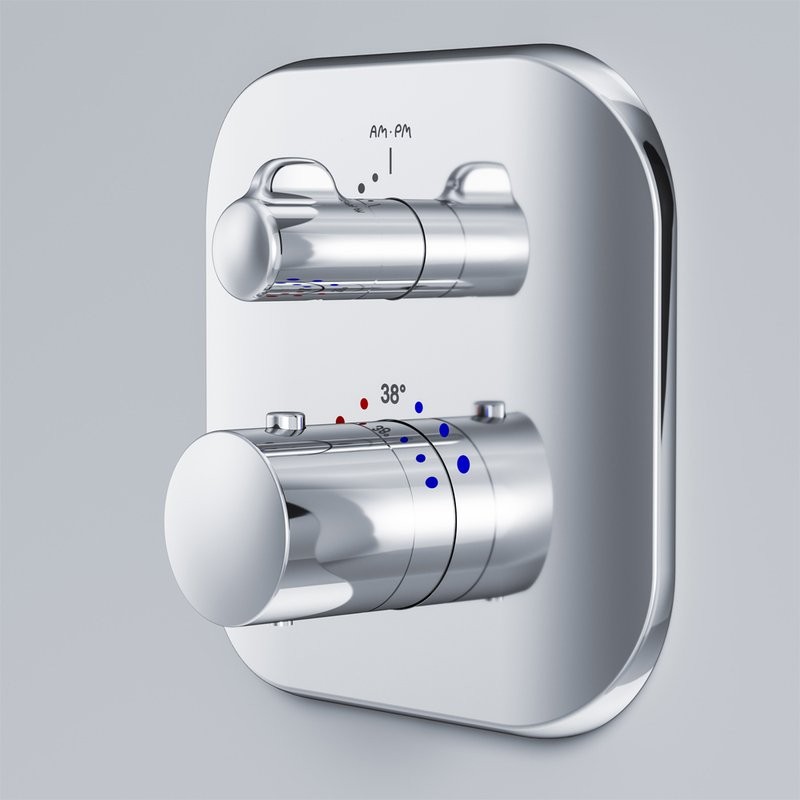 Термостатический смеситель встраиваемый AM.PM Sensation F3075600 С ВНУТРЕННЕЙ ЧАСТЬЮ, хром