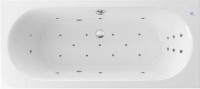 Акриловая ванна Excellent Oceana Slim WAEX.OCE17S.ULTRA 170x75 см, встраиваемая, с гидромассажем, белая, с каркасом, со сливом-переливом