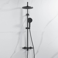 Душевая стойка Rose R3936H черная