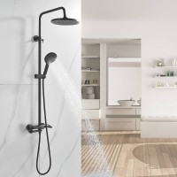 Душевая стойка Rose R3936H черная