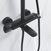 Душевая стойка Rose R3936H черная