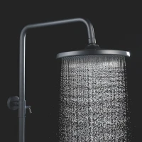 Душевая стойка Rose R3936H черная Душевая стойка Rose R3936H черная