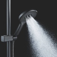 Душевая стойка Rose R3936H черная