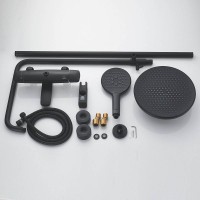 Душевая стойка Rose R3936H черная