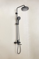 Душевая стойка BELZ B813 B24813-7 матовая черная