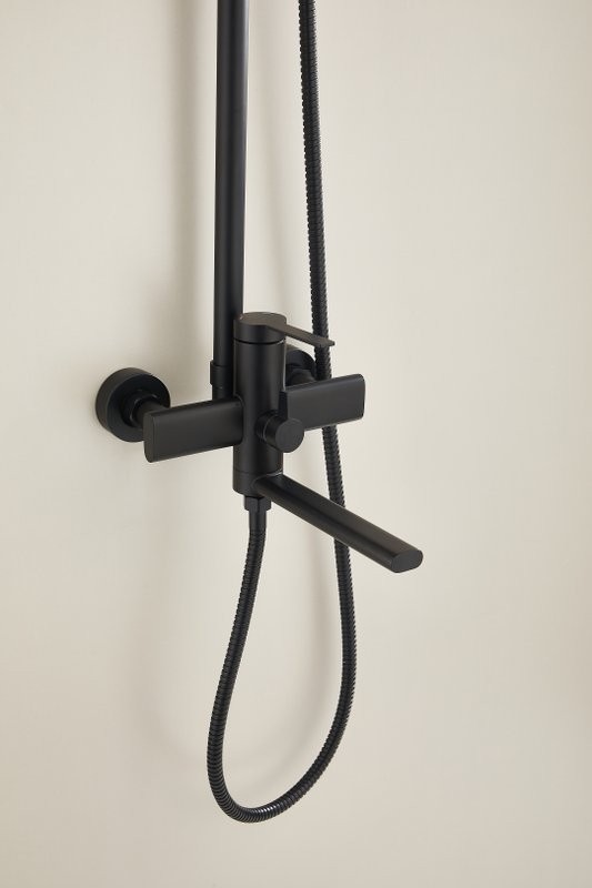 Душевая стойка BELZ B813 B24813-7 матовая черная