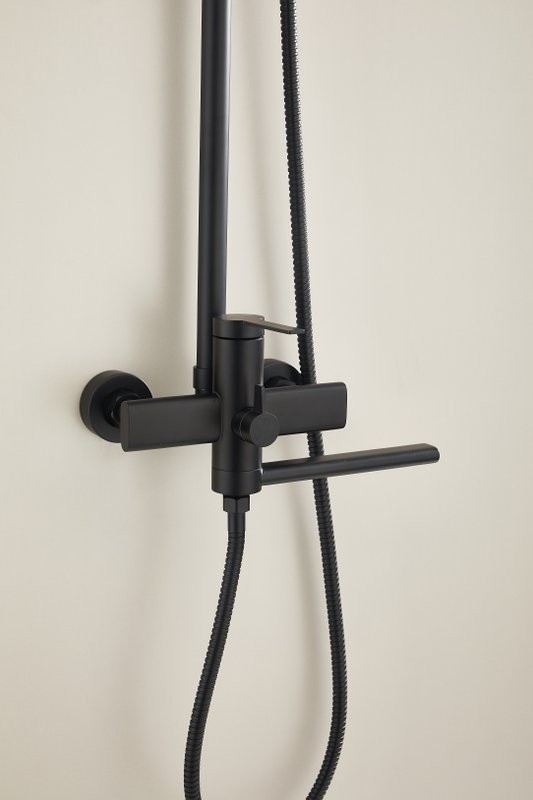 Душевая стойка BELZ B813 B24813-7 матовая черная