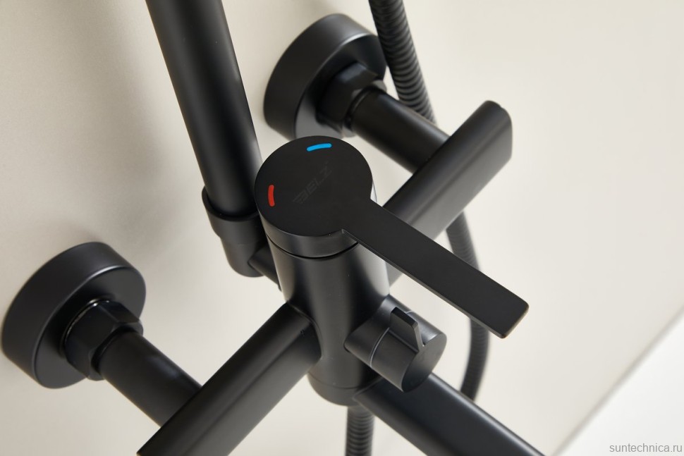 Душевая стойка BELZ B813 B24813-7 матовая черная