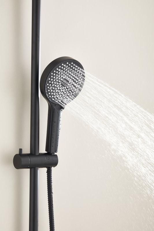 Душевая стойка BELZ B813 B24813-7 матовая черная