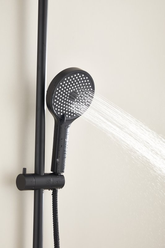 Душевая стойка BELZ B813 B24813-7 матовая черная