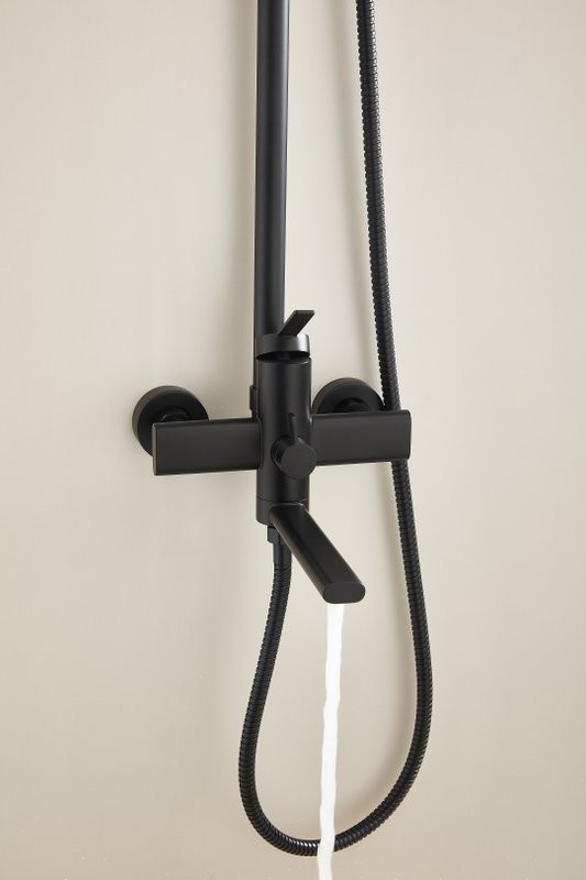 Душевая стойка BELZ B813 B24813-7 матовая черная