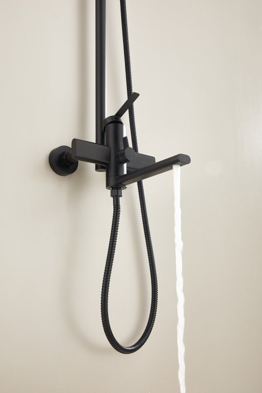 Душевая стойка BELZ B813 B24813-7 матовая черная