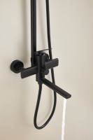 Душевая стойка BELZ B813 B24813-7 матовая черная