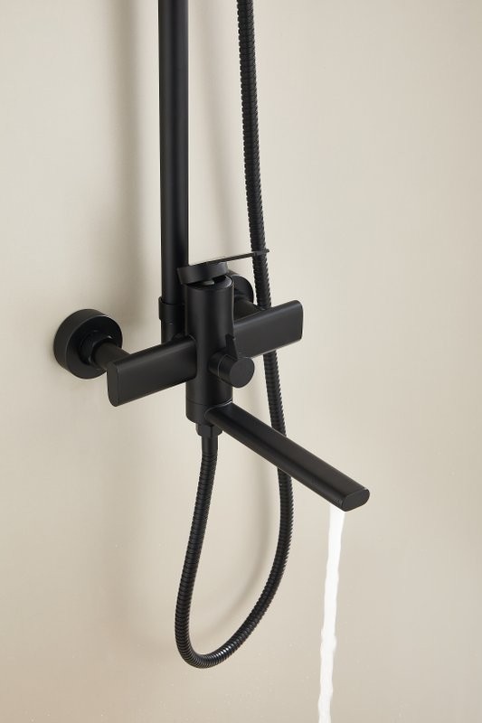 Душевая стойка BELZ B813 B24813-7 матовая черная