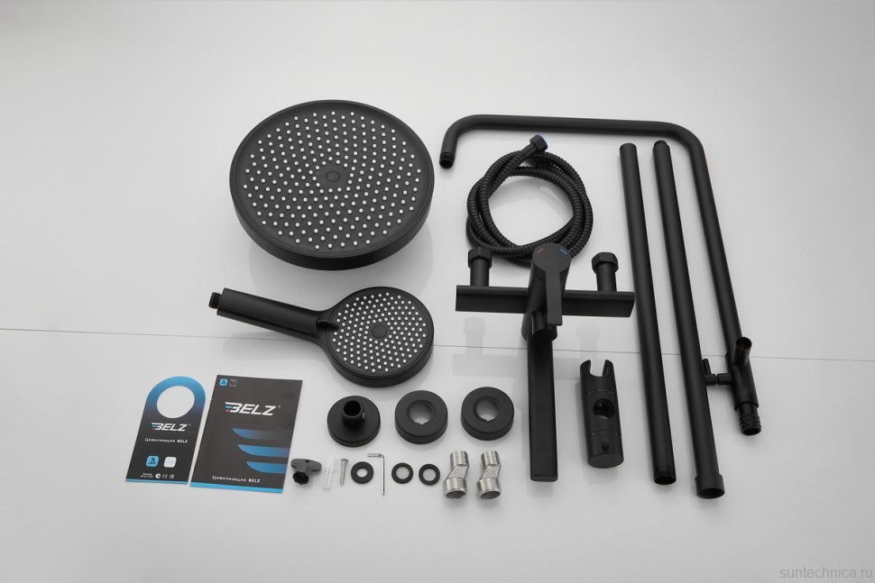 Душевая стойка BELZ B813 B24813-7 матовая черная