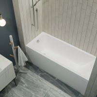 Акриловая ванна 1ACReal Тори 150x70 см, правая, пристенная, белая, с каркасом
