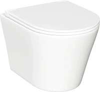 Комплект Унитаз подвесной Ceramicanova Forma CN3011 с микролифтом + Инсталляция AlcaPlast AM101/1120-4:1 RU M570-0001 кнопка смыва белая