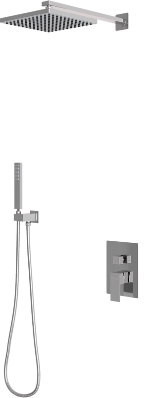 Душевой комплект Berges Figure 2S 071031 С ВНУТРЕННЕЙ ЧАСТЬЮ, хром