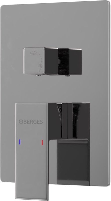 Душевой комплект Berges Figure 2S 071031 С ВНУТРЕННЕЙ ЧАСТЬЮ, хром